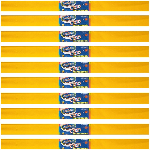 BAMBINO CRIPPLED hodvábny papier 50x200cm DEKORATÍVNY ŽLTÝ TMAVÝ 10 kusov