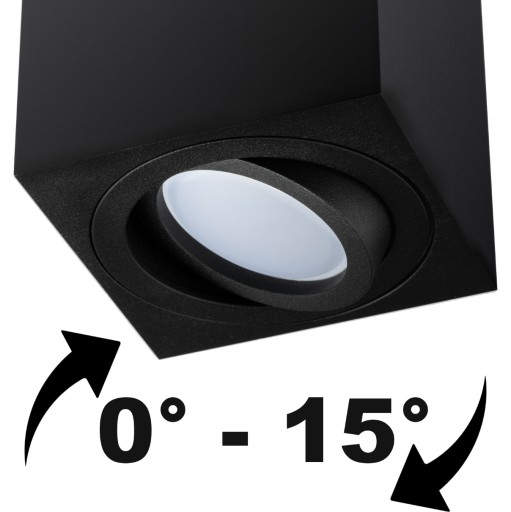 Halogénové stropné stropné svietidlo TUBA SPOT LED Movable Black