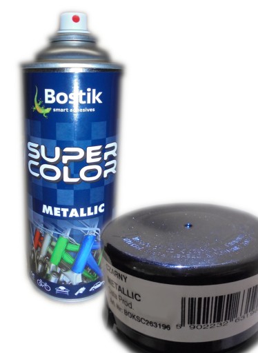BOSTIK METALLIC BLACK farba v spreji 400 ml