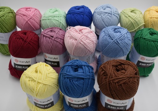 Priadza YarnArt Jeans PLUS, farba 72 Fialová