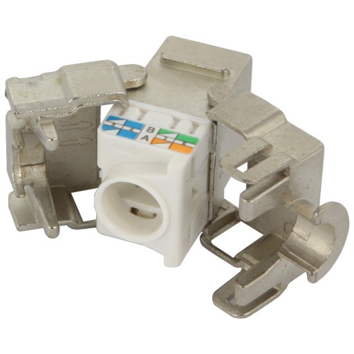 Zásuvka Keystone RJ45 STP cat.6, bez náradia