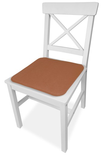 VANKÚŠ NA KRESLO 35x35 Z DEKORATÍVNEHO Štvorcového PLSTI, HNEDÁ