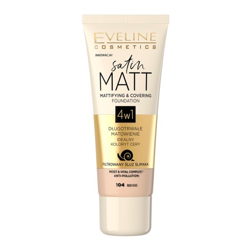 Eveline Satin Matt Foundation 104 Béžová 30 ml