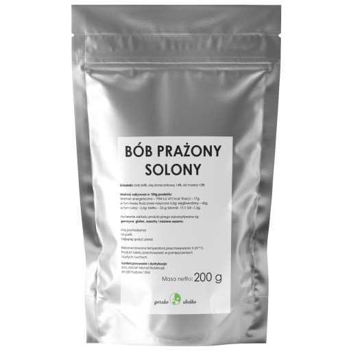 PRAŽENÁ SOLENÁ fazuľa, hranolky, snack, šaláty, 200g