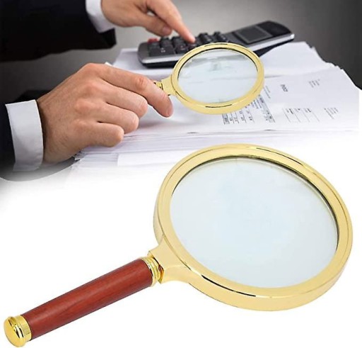 PROFESIONÁLNE ČÍTANIE Zväčšovacie sklo Zväčšovacie sklo VEĽKÉ 80 mm KLASICKÉ
