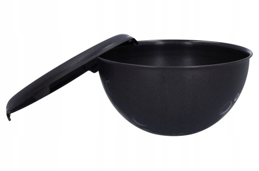 PLASTOVÁ MISKA čierna s pokrievkou, univerzálna kuchyňa, 6l, odolná