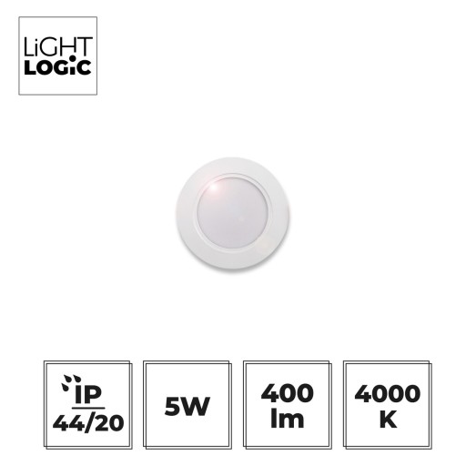 LED downlight panel, zápustné svietidlo LL AZOV 5W NW