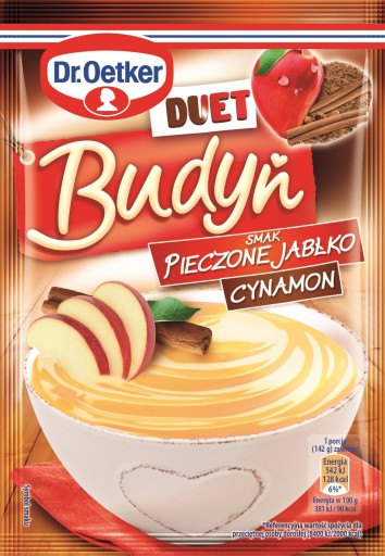 DR. Oetker Puding Duet pečenie. jablková škorica 2x40 g