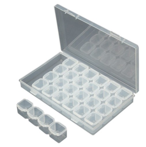 Organizér 28 priehradiek 17,5 x 11 x 2,7 cm kontajnerový box