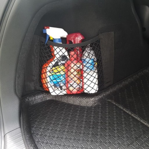 TAŠKA S ORGANIZÁTOROM SIEŤOVÁ SILNÁ SO SUCHÝM CESTOM NA KUF AUTA 30x25cm.