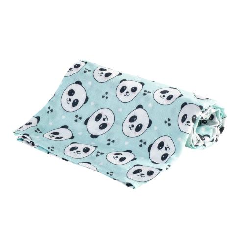 BOCIOLAND Bambusová plienka 30×30 cm Panda Mint