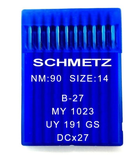 Overlockové ihly SCHMETZ B-27, hrúbka 90, ostré R