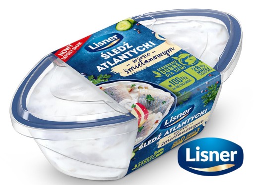 Atlantický sleď v smotanovej omáčke 280g - Lisner