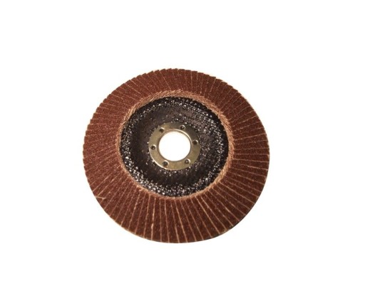 Kotúč má 125 mm listový lamelový kotúč s hrúbkou 60 mm, vyrobený z kovu