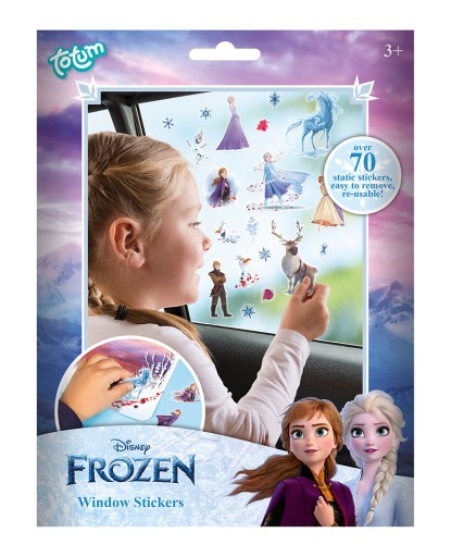 Polepy okien Totum, opakovane použiteľné autosklá, Frozen Disn