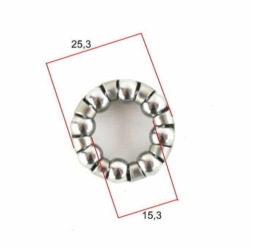 romet LOŽISKÁ NÁPRAVA VENCOVÉ nápravy KOLESÁ pre ROMET MOSQUITO MOTOR RING 8 guliek