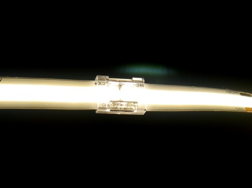 Priamy konektor pre 8mm COB LED pásiky, jednoduchý konektor, rýchla inštalácia