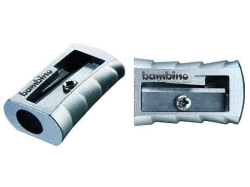 BAMBINO METAL Jedno strúhadlo na peračníky