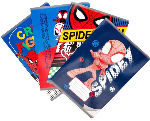 FAREBNÁ ŠKOLSKÁ KNIHA 3 RIADKOVÁ A5 16k SPIDERMAN