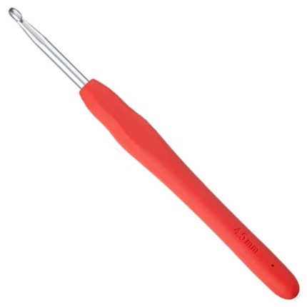 ERGONOMICKÝ Háčik na háčkovanie so silikónovou rúčkou 4,5 mm