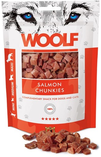 Woolf Salmon Chunkies kúsky s lososom 100g