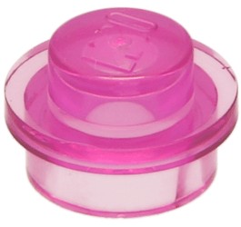 LEGO 1x1 okrúhly hrášok TRANS PINK 4073 NOVINKA