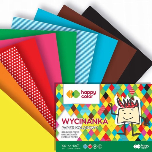 Vykrajovačka A4 veľká 10col 100g Happy Col
