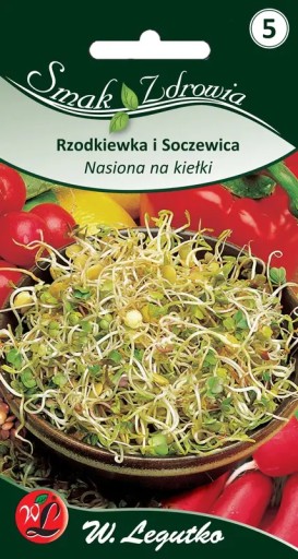 Semená na klíčky - reďkovka a šošovica - Semená - W. Legutko