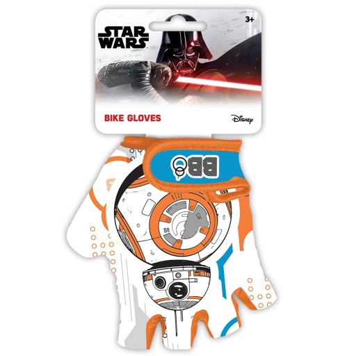 DETSKÉ CYKLISTICKÉ RUKAVICE CHRÁNIČE NA BICYKLE STAR WARS 3-8 ROKOV