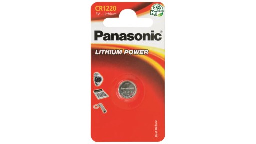 1x Panasonic CR1220 1220 3V lítiová batéria blister 1ks.