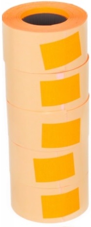ETIKETY páska etiketovacia ROVNÁ 26x16 3000ks ORANŽ