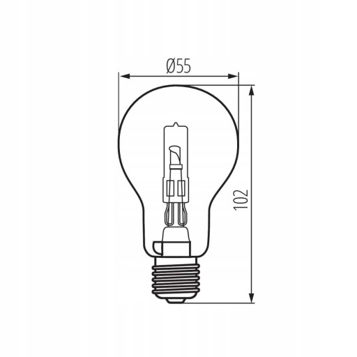 HALOGÉNOVÁ ŽIAROVKA HALOGÉNOVÁ ECO E27 230V 52W = 75W