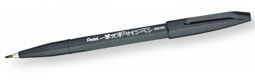 Čierna kaligrafická fixka PENTEL Sign Pen Brush SES15
