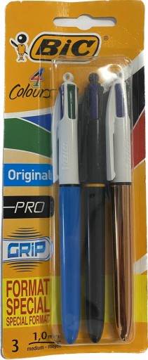 BIC 4 farby guľôčkové pero - 3 BALENIE