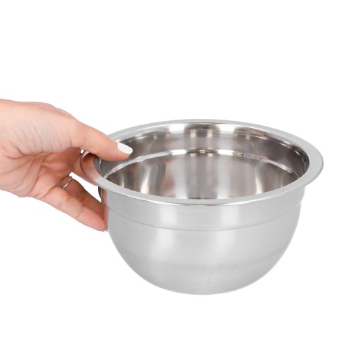 KOVOVÁ MISKA 2,2l na cesto, šalát, ovocie, miešanie, šľahanie, kuch
