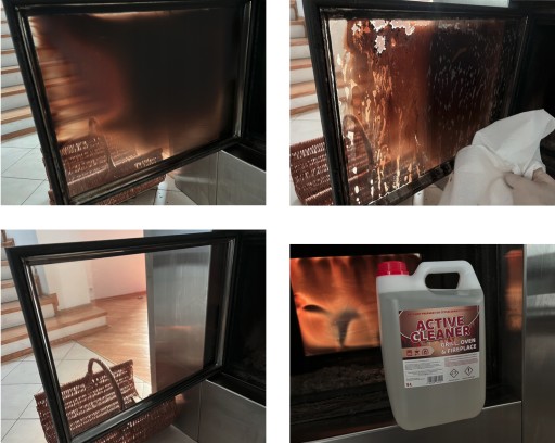 ACTIVE CLEANER 0,5L SPREJ tekutý na čistenie krbových skiel