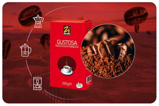 Zicaffe Gustosa 250g mletá káva