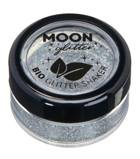 MOON GLOW ECO SHAKER SILVER MAKEUP NA TVÁR, TELO, PERY - 5g