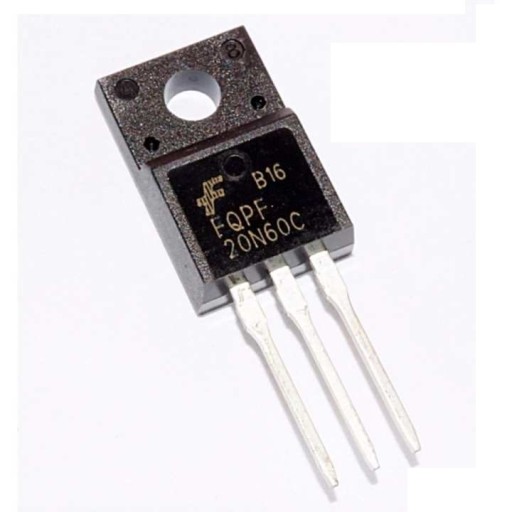 TRANSISTOR 20N60 N-kanálový MOSFET 20A 600V 50W TO220F FQPF20N60
