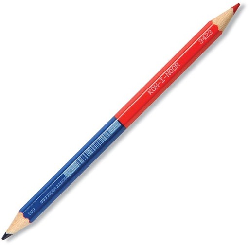 KOH-I-NOOR OBOJSTRANNÁ pastelka, NAVY RED