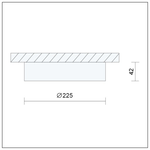 RÁM NA POVRCHOVOU MONTÁŽ 24W LED PANELU