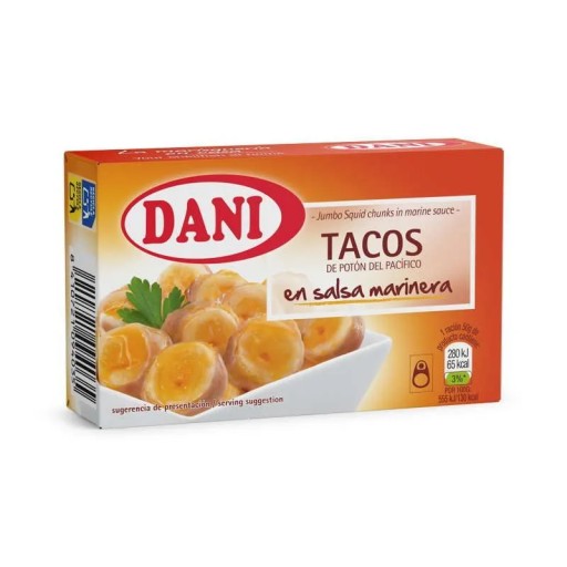 Kalamáry v rybacej omáčke DANI 106g