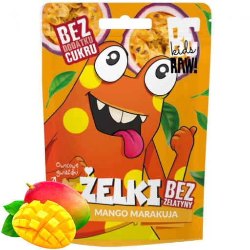 BEZ CUKRU Mangové želé bez želatíny BeRaw