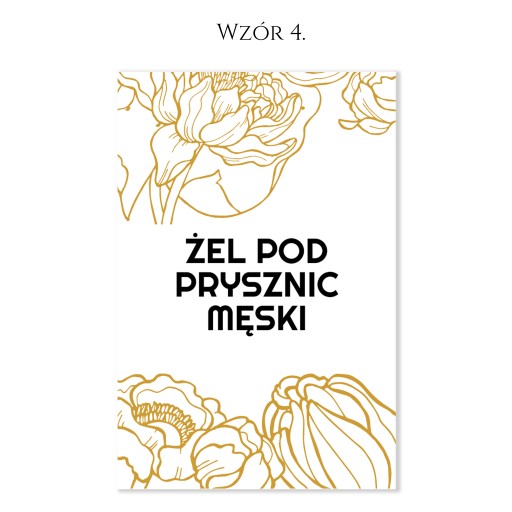 BIELY kozmetické nálepky šampón kondicionér 500ml