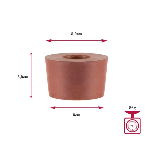GUMOVÁ ČIAPKA NA BALÓNKY NA DYM VÍNO CASINO FI 55/48 mm – veľkosť 5