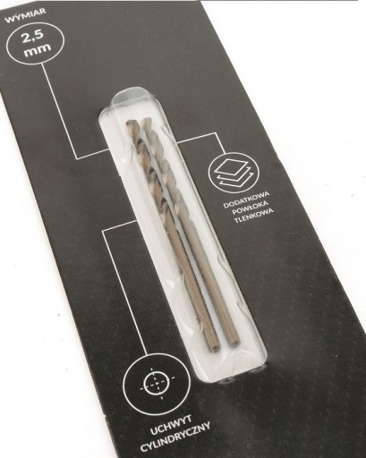SCHMITH KOBALTOVÝ VRTÁK KOVOVÝ VRTÁK 2,5mm 2ks SADA PRE LIATINU