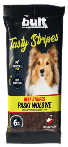 BULT Tasty Stripes - Pásiky z hovädzieho mäsa pre psov BEZLEPKOVÁ ZMLUVA
