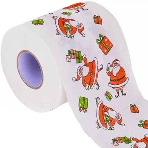 VIANOČNÝ TOALETNÝ PAPIER WC SANTA CLAUS ROLL Vtipný DARČEK