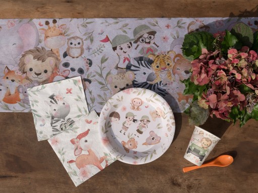 Poháre Animals Baby Shower Birthday 10 kusov