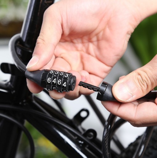 BEZPEČNOSTNÝ BLOK NA ZÁMKU BICYKLA S KÓDOM